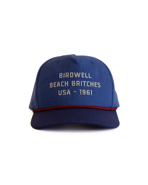 The Trademark Hemp Snapback - Federal Blue/Navy features white 