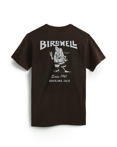 The 61 T-Shirt - Java is a garment-dyed black cotton tee with a back graphic showing 
