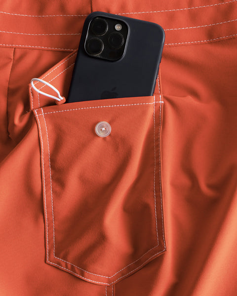 806 SurfStretch Side Pocket Boardshorts - Paprika